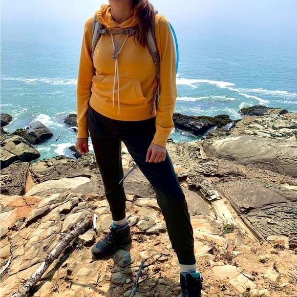 Athleta Sundown Hoodie Sweatshirt XS long sleeve front pocket weathered down​ - Picture 12 of 14